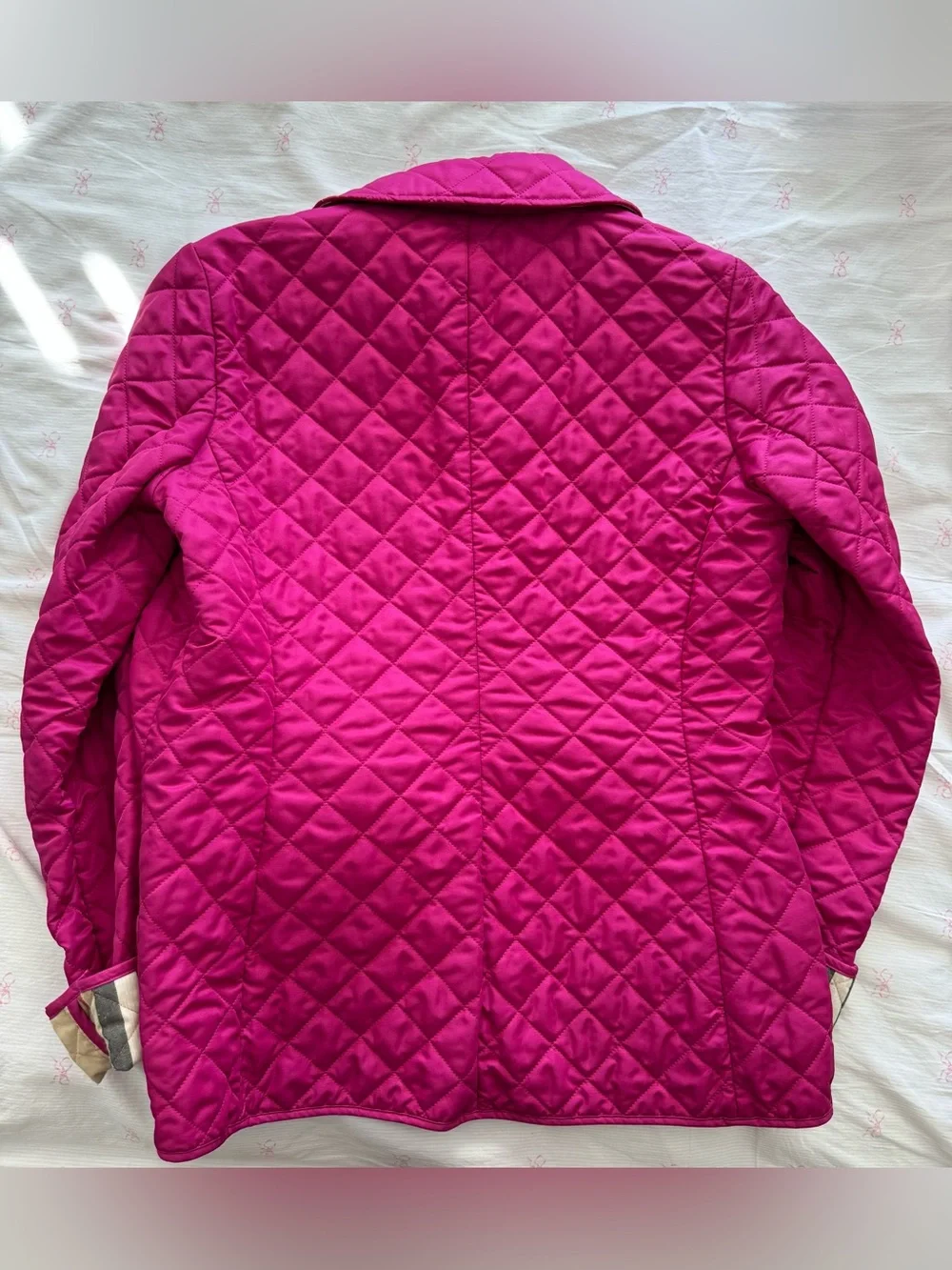 Burberry Magenta Quilted Jacket